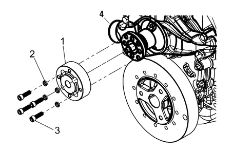 Engine Group - Water Pump And Adapter Diagram and Parts List for 076071-0  Briggs and Stratton Generator